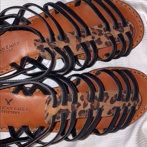 American Eagle Cheetah Print Sandals